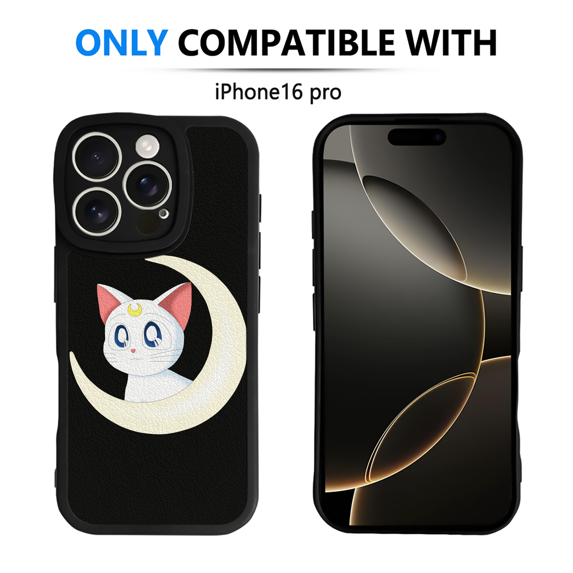 （画像用） 美少女戦士セーラームーン Sailor Moon 【iPhone 16シリーズ対応】シリコンスマホケース（レザー調） 材質：シリコン